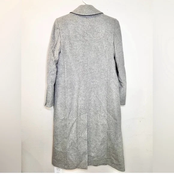 Veronica Beard Nalida Overcoat Grey Size 6 Wool Cashmere Long Cardigan Coat - Picture 11 of 13